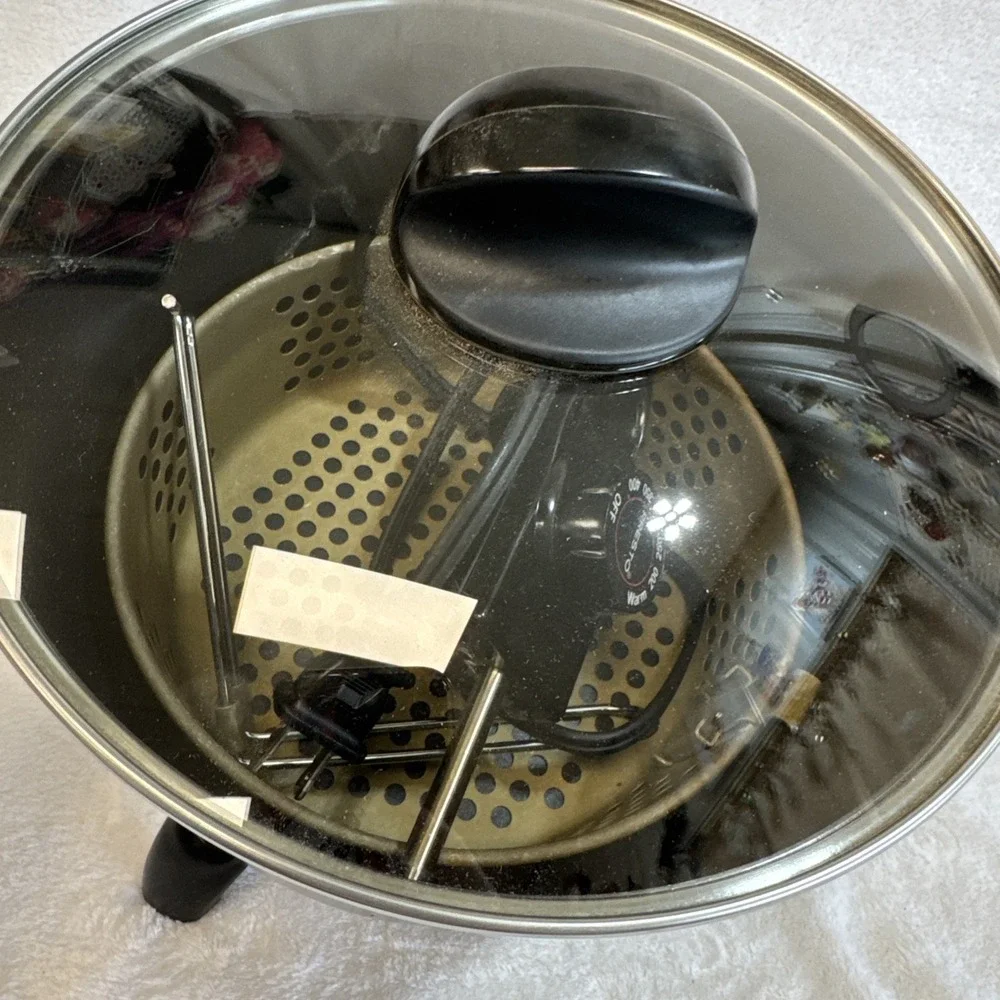 Presto Electric Deep‎ Fryer Multi Cooker Pot with Basket and Lid